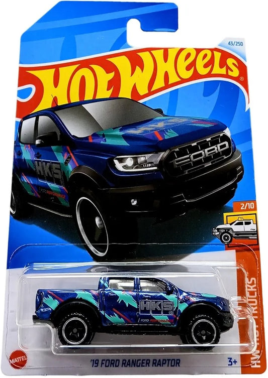 Mattel Hot Wheels - Ford Ranger Raptor '19, HW Hot Trucks 2/10 [Azul] 43/250