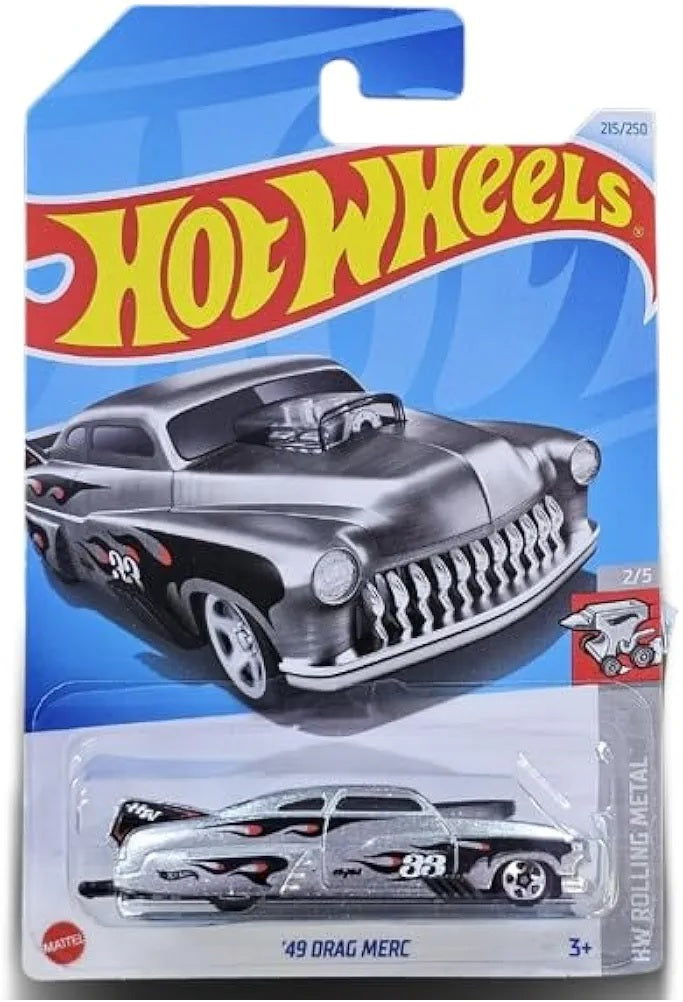 Mattel Hot Wheels 49 Drag MERC Escala 1/5, Plata