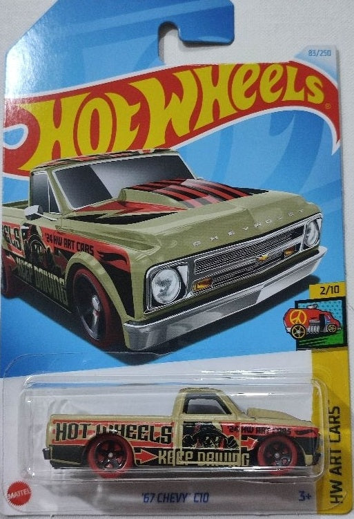 Mattel Hot Wheels 67 Chevy C10-HW ART CARS 2/10