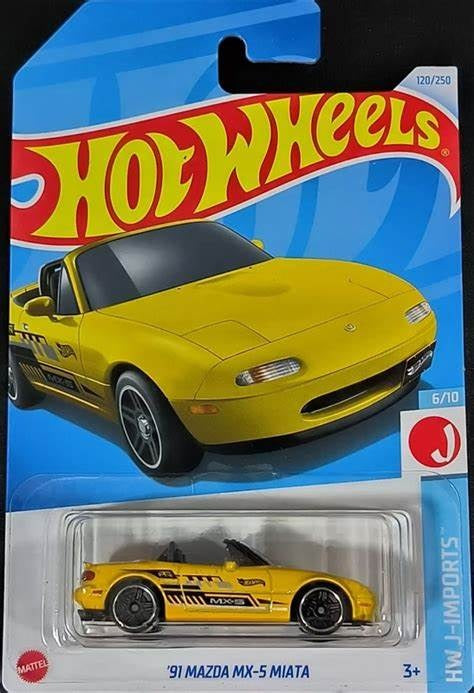 Mattel Hot Wheels '91 Mazda MX-5 Miata Mainline HW J-Imports