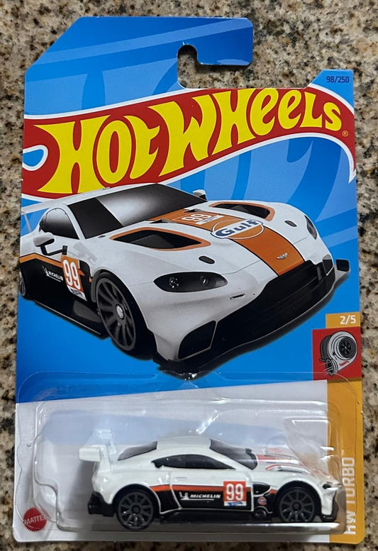 Hot Wheels 2023 Aston Martin Vantage GTE (BLANCO) HW Turbo