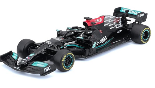 Bburago B18-38038H 1:43 F1 Mercedes AMG W12 E-Performance Hamilton, varios diseños y colores