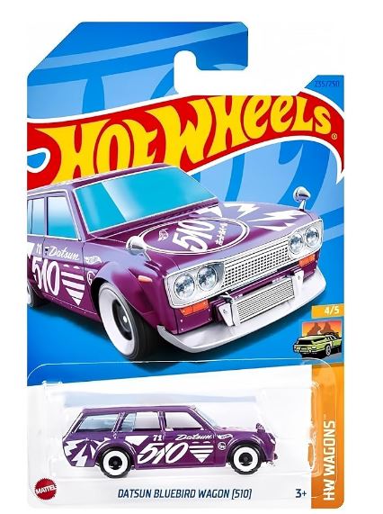 Mattel Hot Wheels Datsun Bluebird Wagon 510, HW Wagons 4/5 (Purple)