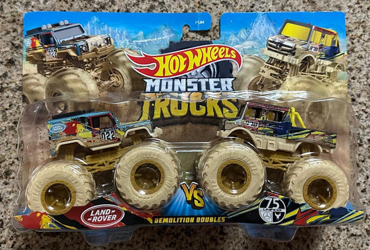 Mattel Hot Wheels Land Rover Monster Trucks Demolition Doubles