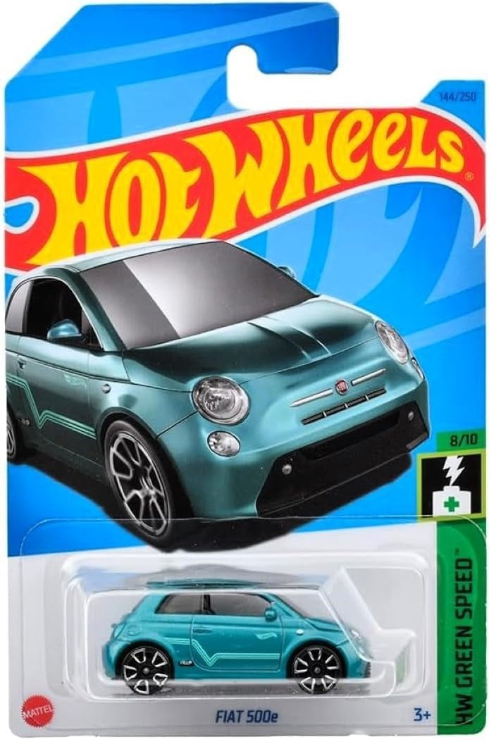 Mattel Hot Wheels Fiat 500e (Blue) 2023 HW Green Speed