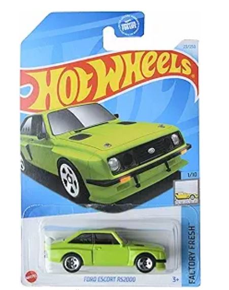 Mattel Hot Wheels Ford Escort RS2000, Factory Fresh 1/10 [Green] 23/250