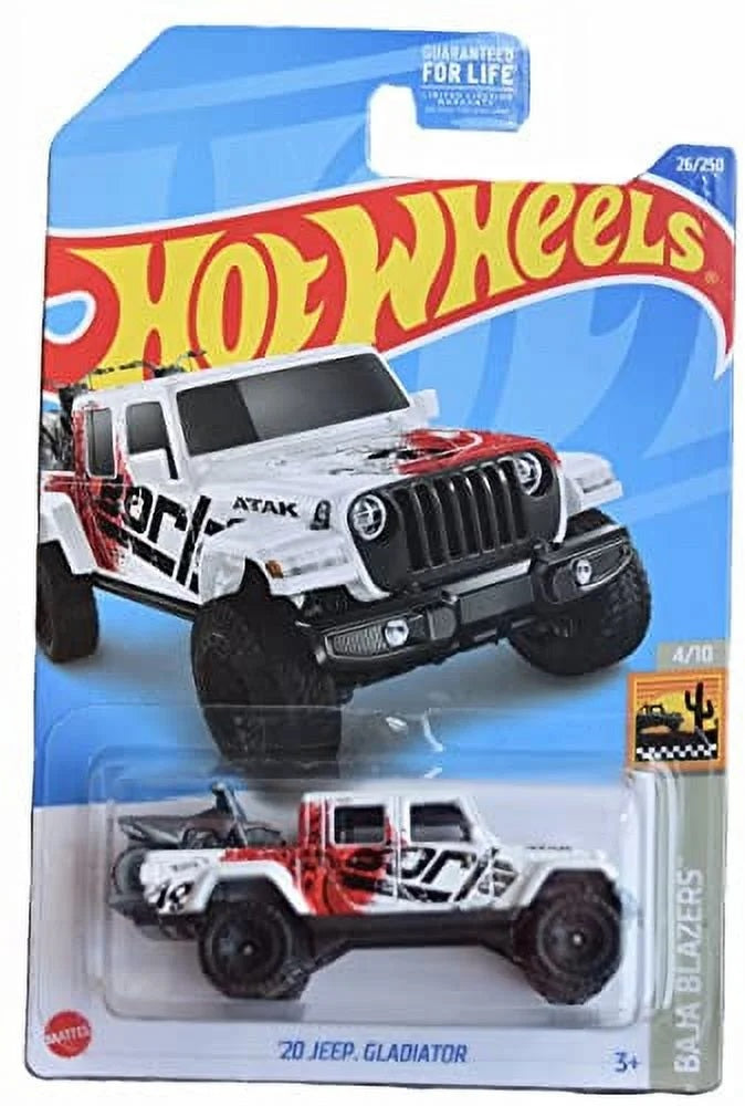 Mattel Hot Wheels '20 Jeep Gladiator (White) 2022 Baja Blazers