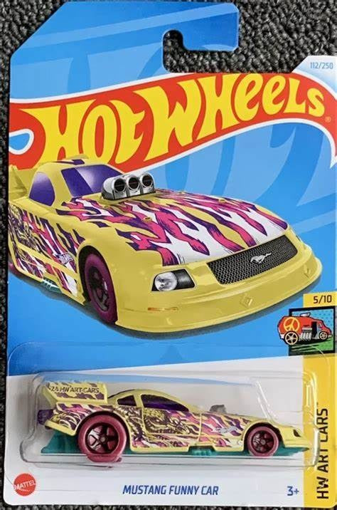 Mattel Hot Wheels Mustang Funny Car Mainline HW Art Cars