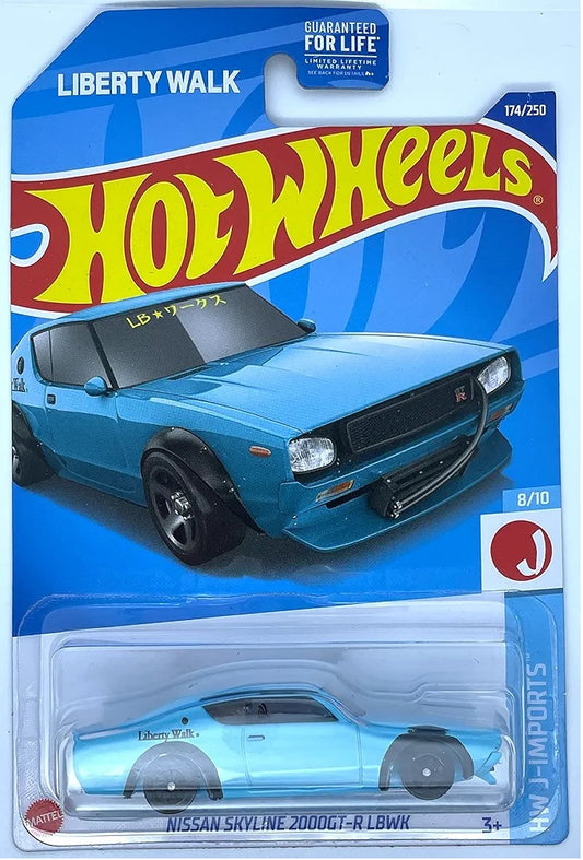 Mattel Hot Wheels - Nissan Skyline 2000GT-R LBWK - Verde azulado - HW J-Imports - 8/10