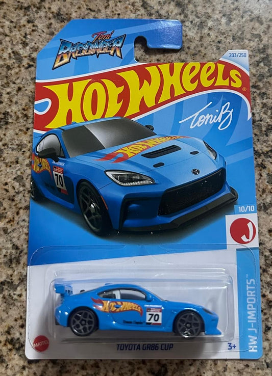 Mattel Hot Wheels Toyota GR86 Cup (azul) HW J-Imports 10/10, 230/250, Tony Breidinger