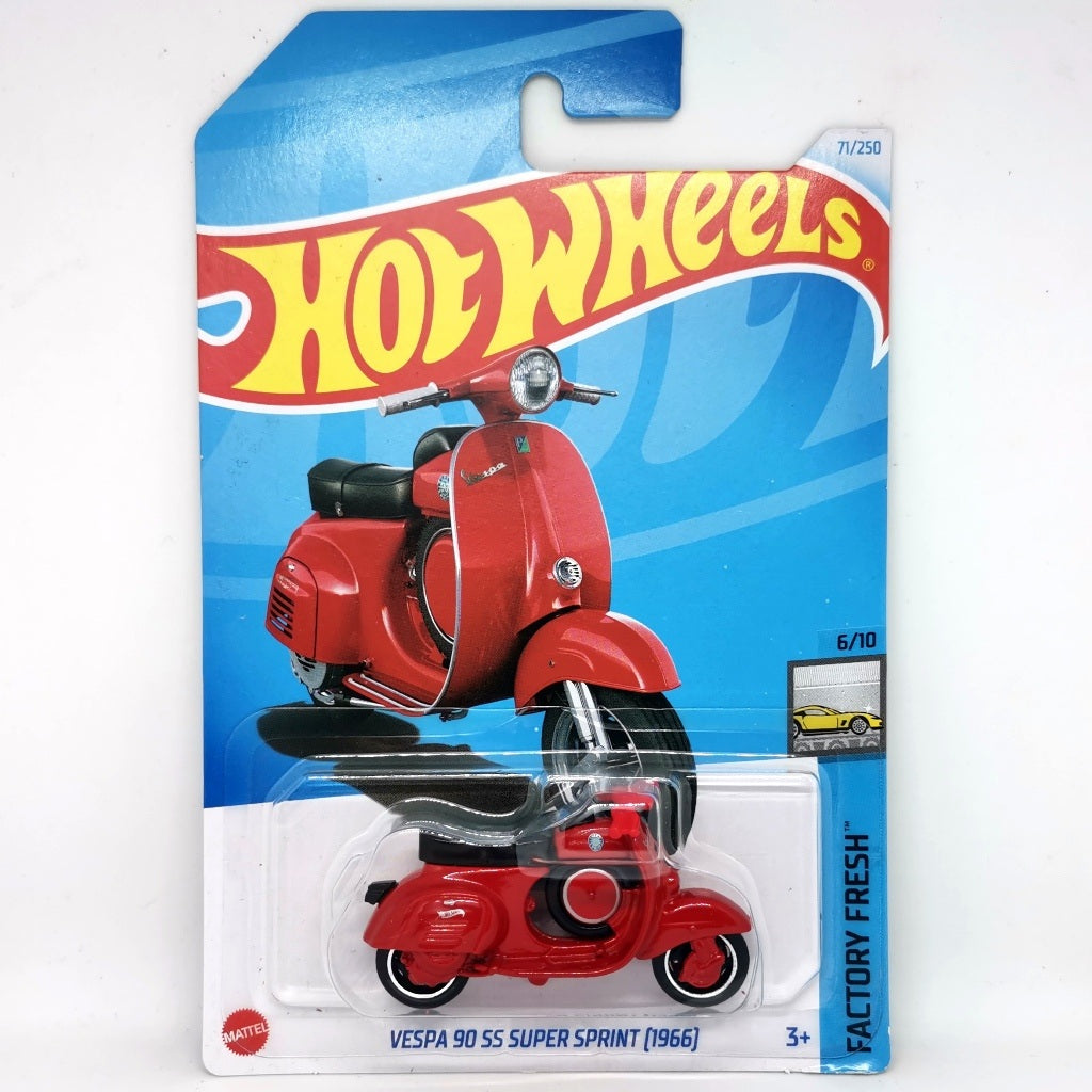 Mattel Hot Wheels Vespa 90 SS Super Sprint 1966 (red) Factory Fresh 2024