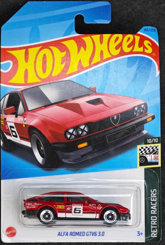 Mattel Hot Wheels Alfa Romeo GTV6 3.0 red Colour Retro Racers